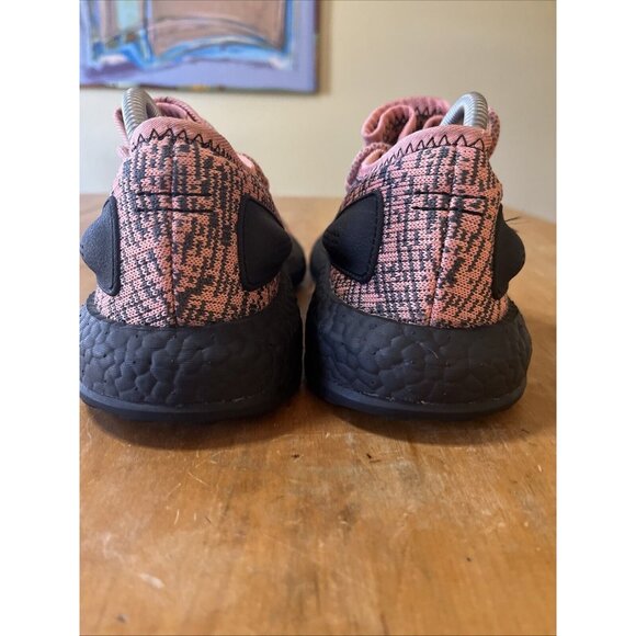 adidas PureBoost Salmon Running Shoe Pink Color Cushioned Comfy mens Size 8.5 - Picture 4 of 13